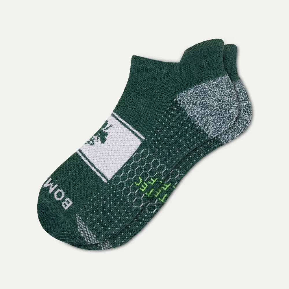 Bombas Sport Men's Golf Ankle Socks Mountain Green Size Large